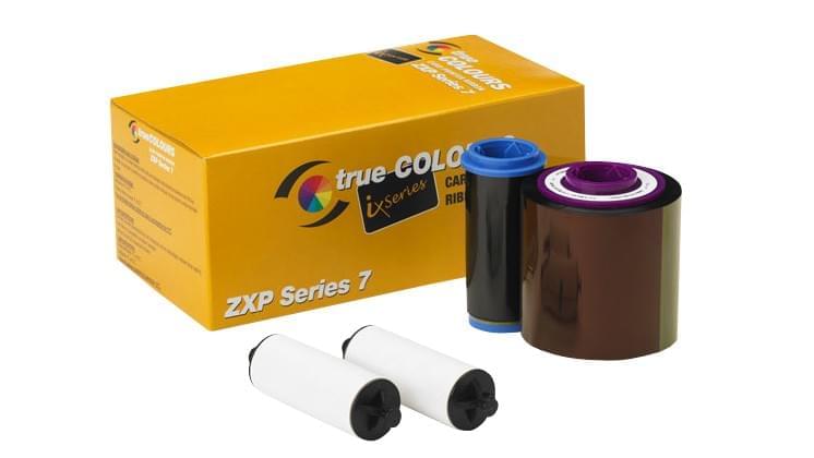 Cinta Zebra serie ix YMCUVK para impresión a color con capa fluorescente