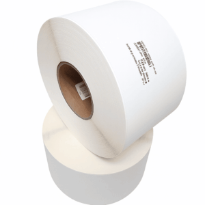 Etiqueta blanca 10 x 10 en transferencia