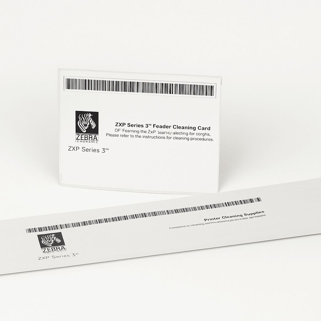 Kit de limpieza Zbera 4 tarjetas largas y 4 tarjetas cortas, para mantenimiento de impresoras Zebra