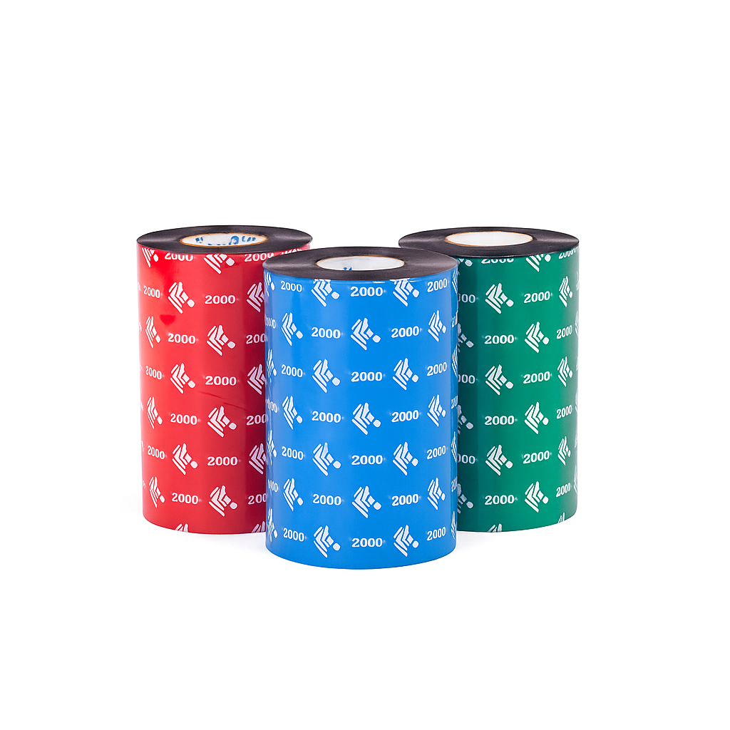 Ribbon-Cinta de resina SAT 110mmx450mts para laminado de etiquetas, en impresoras Zebra